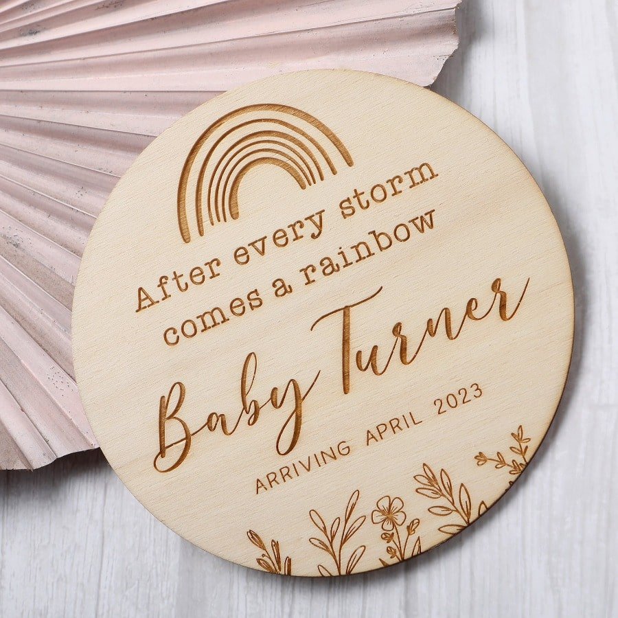 "After every storm"... Pregnancy Announcement Disc - Image 2
