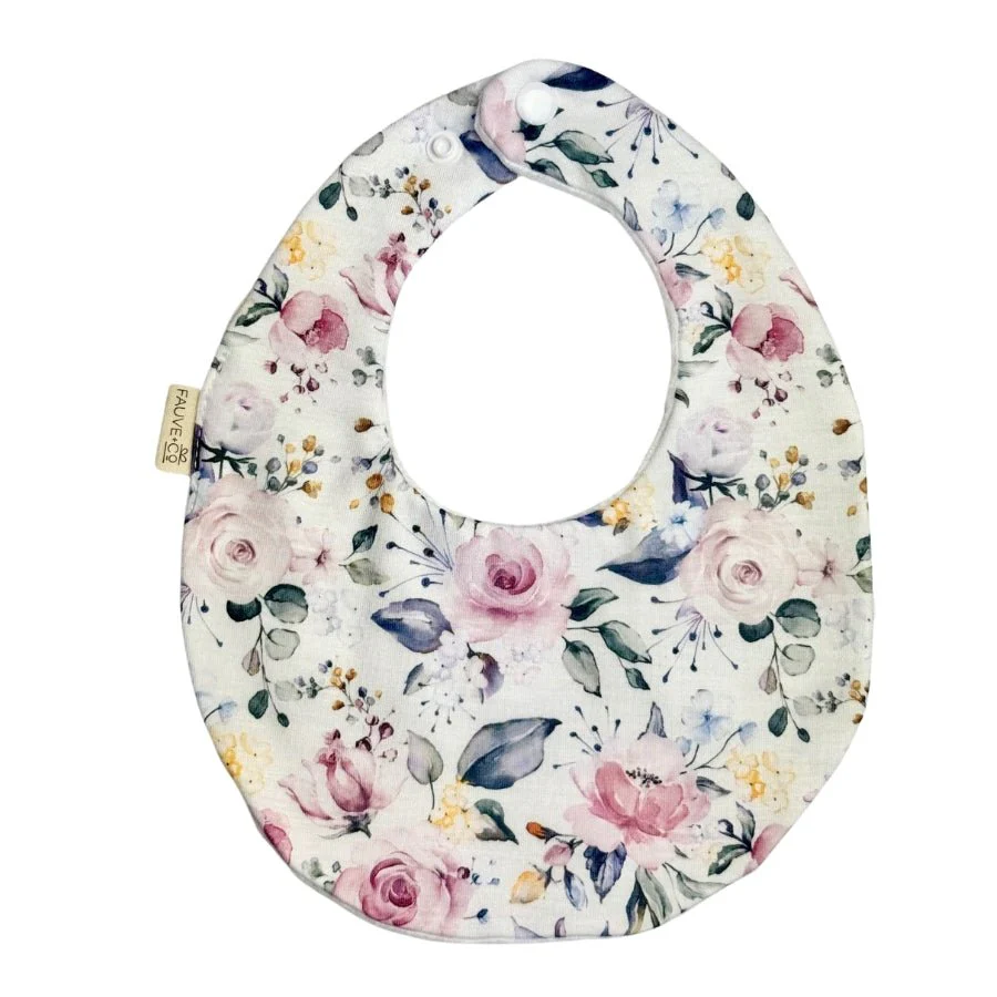 Pink Aurora Floral Bib