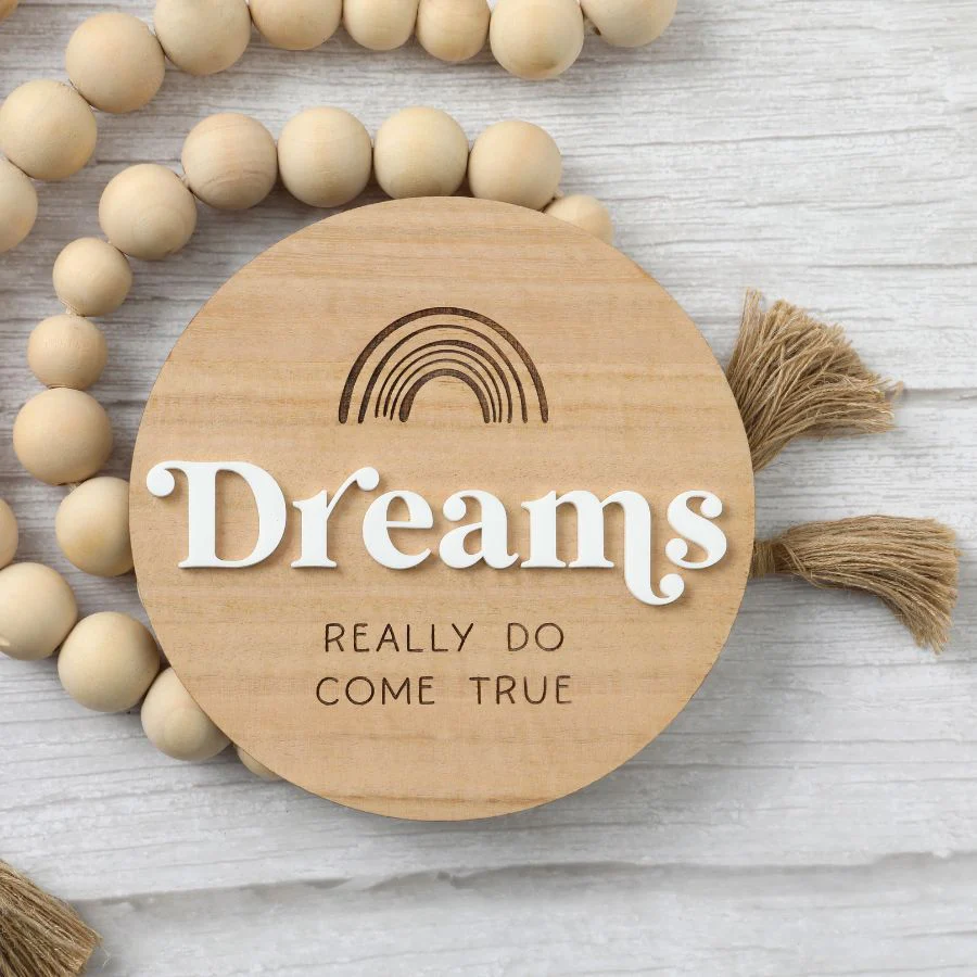 "Dreams really do come true" Pregnancy Announcement Disc