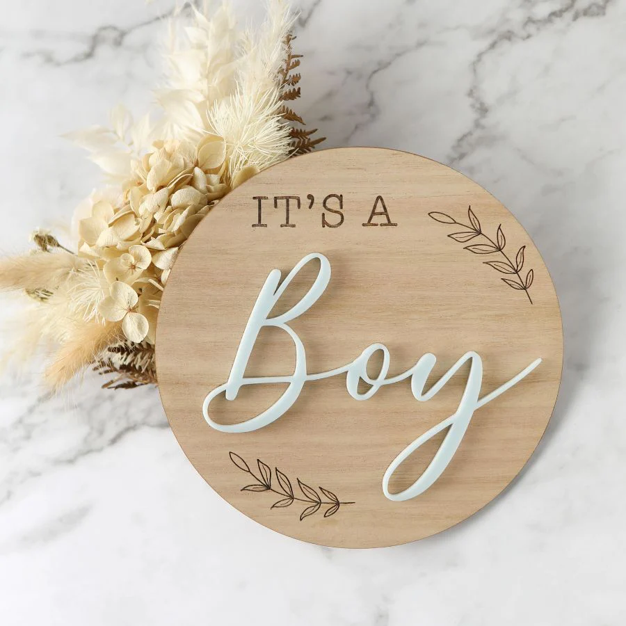 It's a Girl/It's a Boy Birth Announcement Disc - Image 2