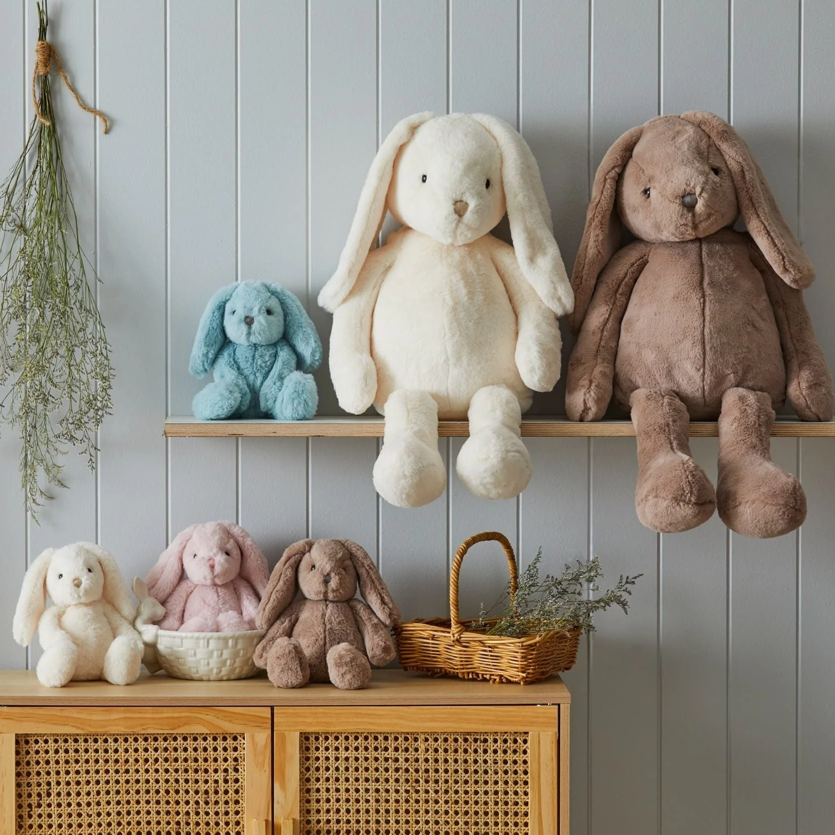Jiggle & Giggle Taupe Bunny Small - Image 4