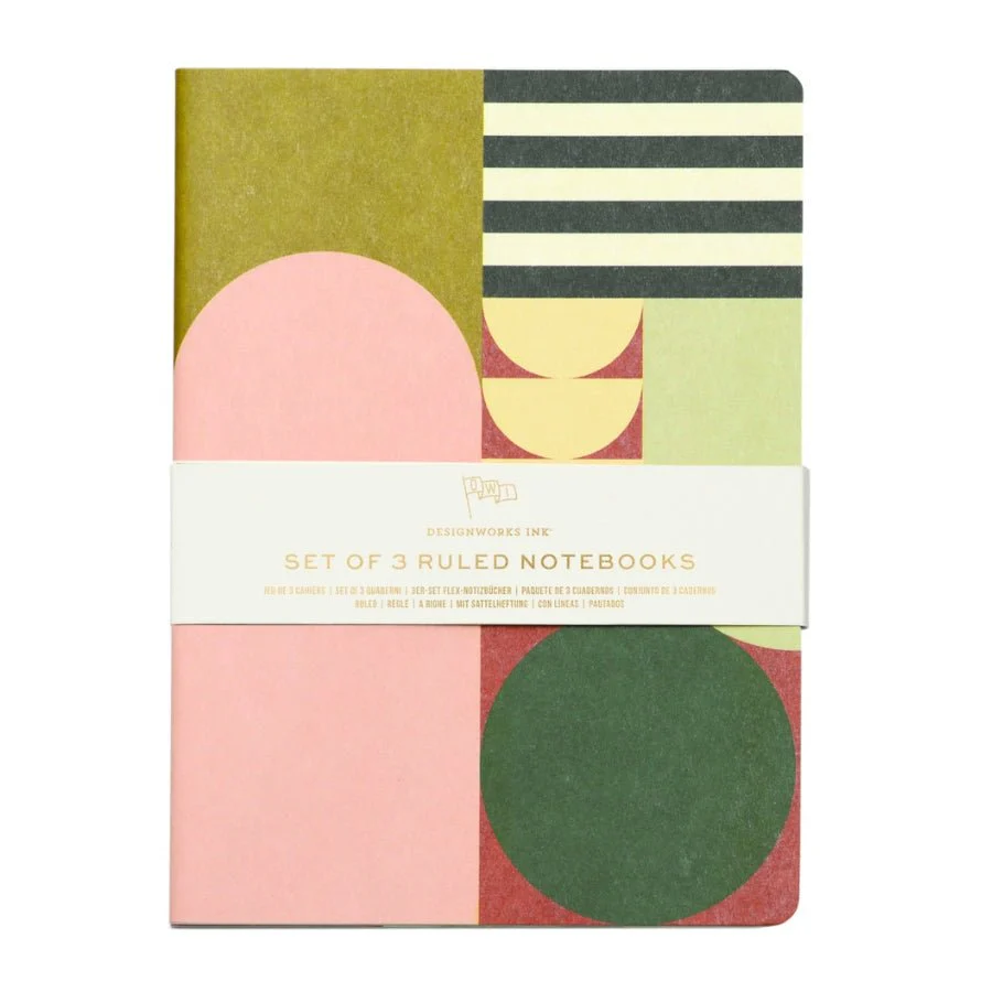Mod Geo Set of 3 Journals by DesignWorks