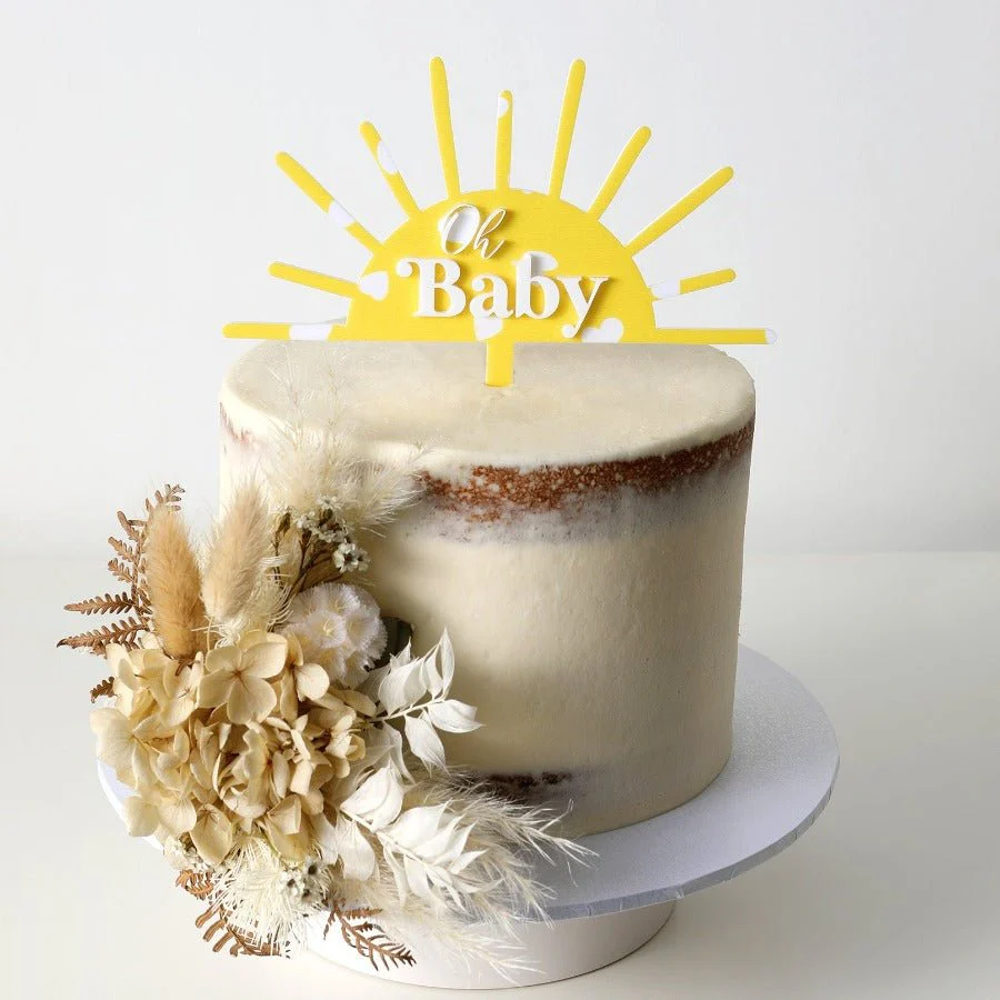 Oh Baby Sunshine Cake Topper