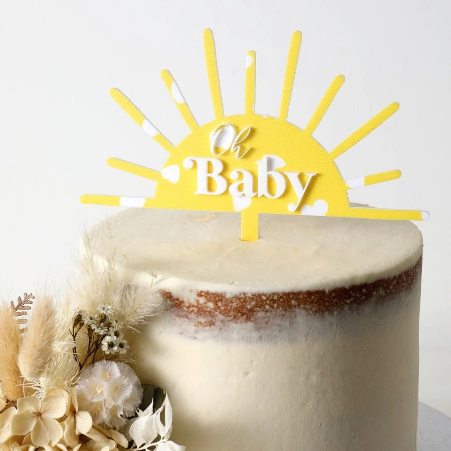 Oh Baby Sunshine Cake Topper - Image 2