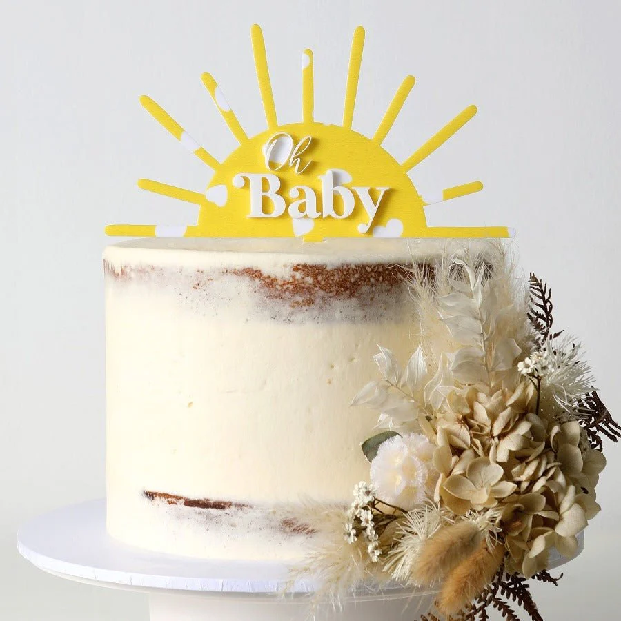 Oh Baby Sunshine Cake Topper - Image 3