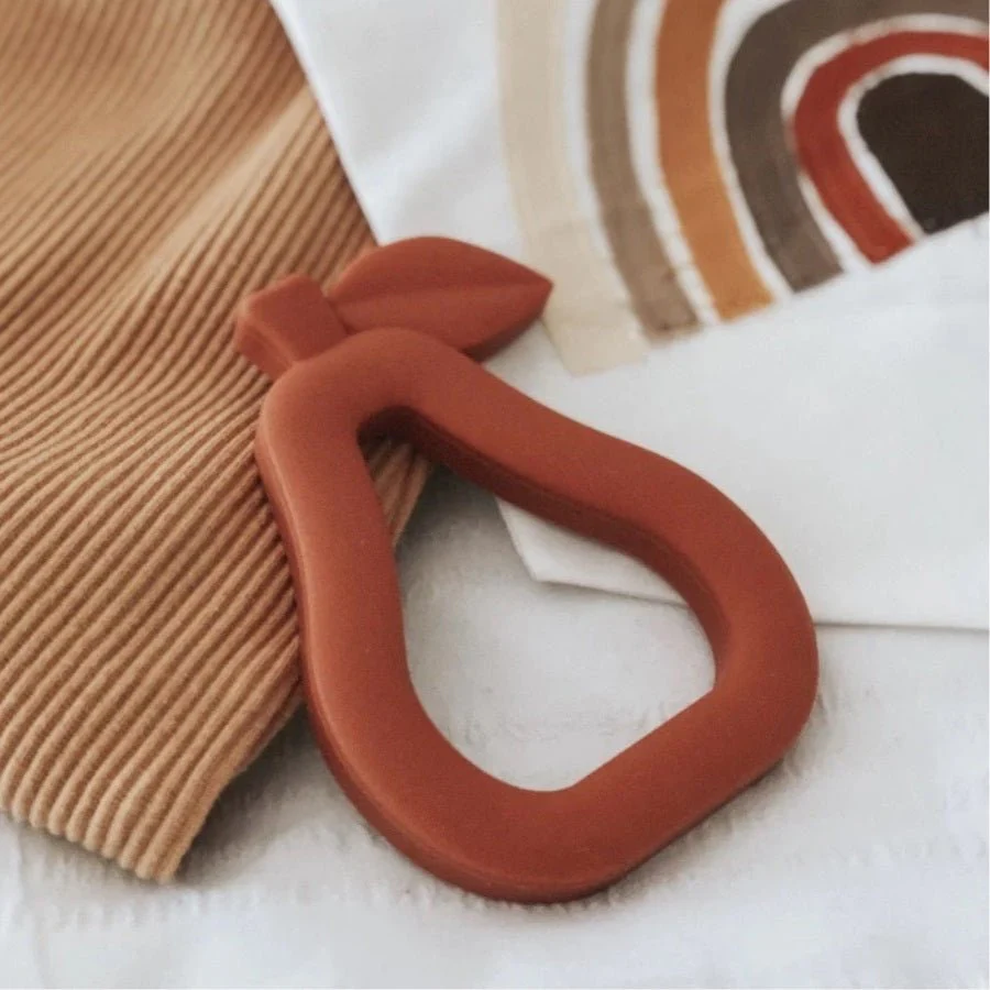 Pear Teether - Terracotta - Image 3