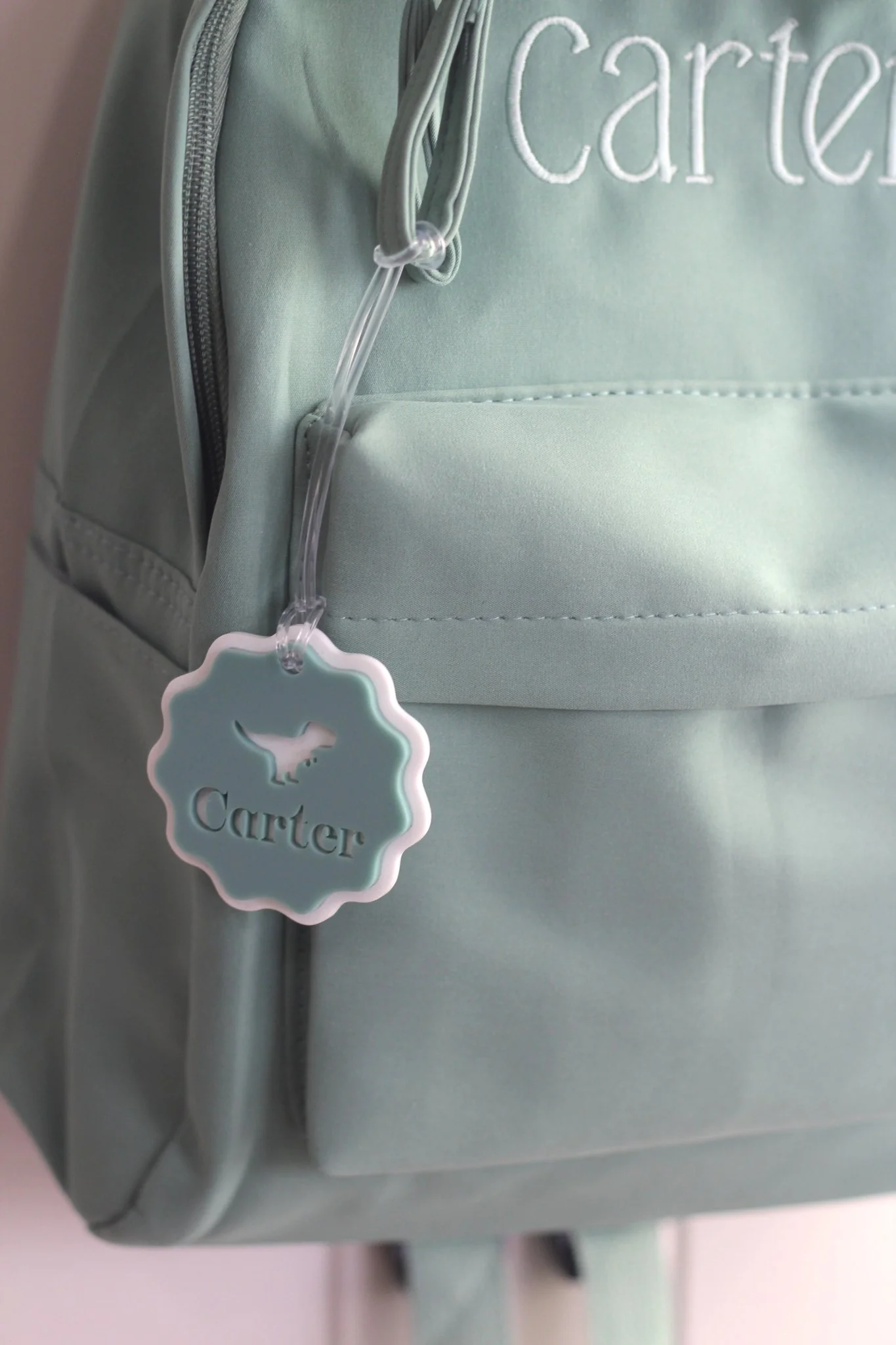Personalised Acrylic Bag Tag - Scalloped - Image 3