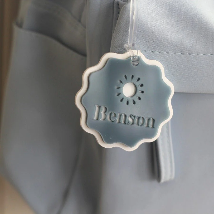 Personalised Acrylic Bag Tag - Scalloped - Image 5