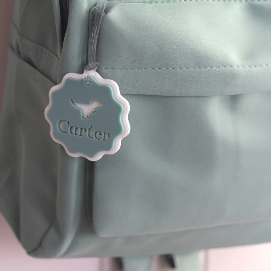 Personalised Acrylic Bag Tag - Scalloped - Image 7