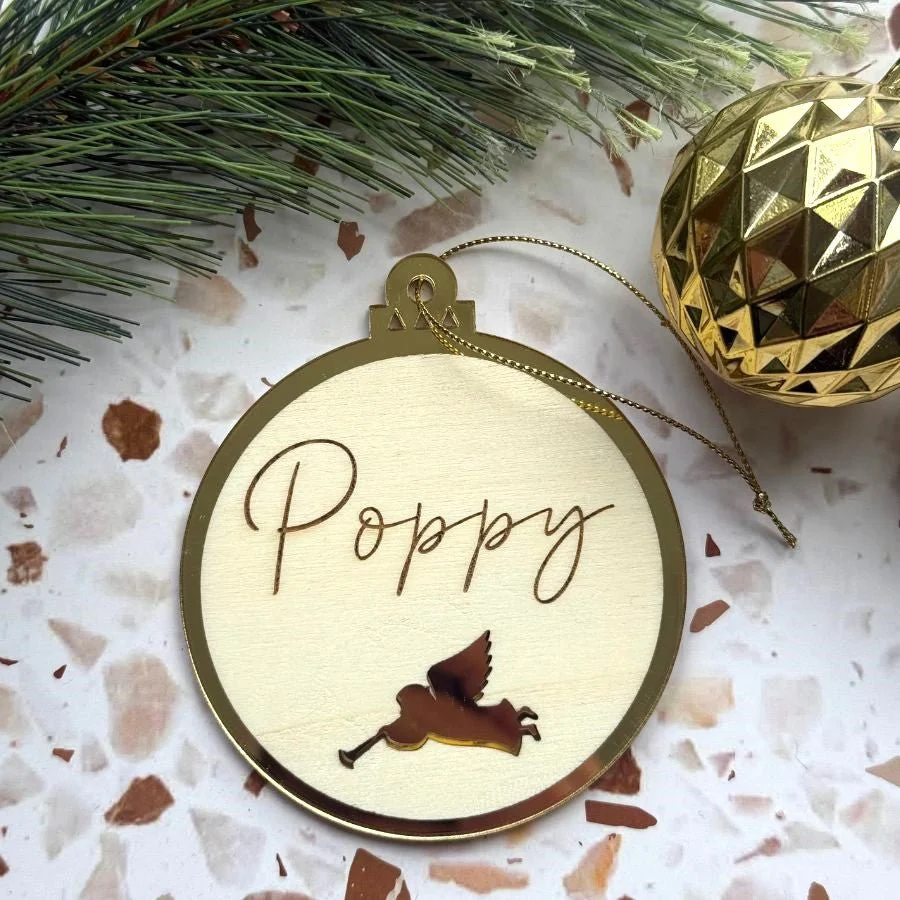 Personalised Christmas Ornament - Trumpeting Angel