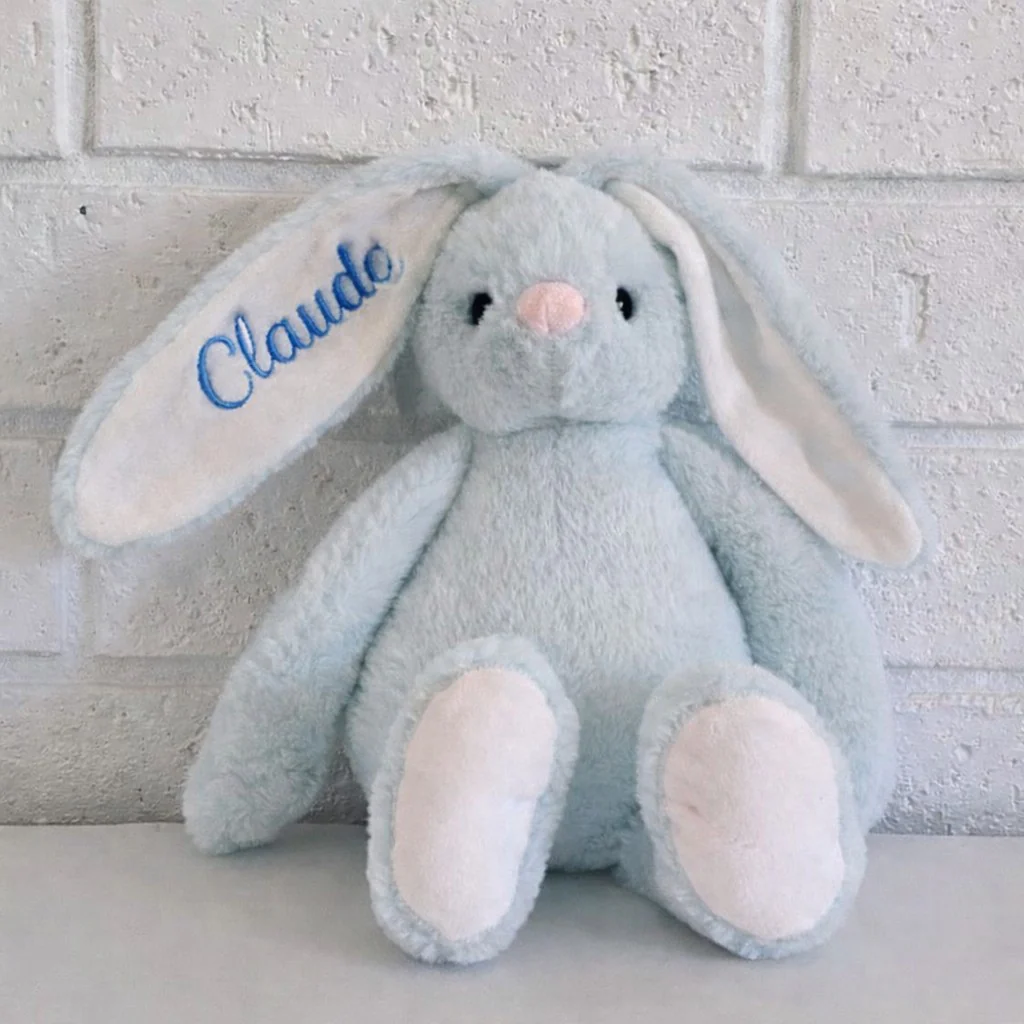 Personalised Cuddles Bunny - Baby Blue - Image 3