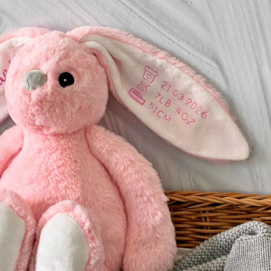 Personalised Cuddles Bunny - Birth Details - Image 3