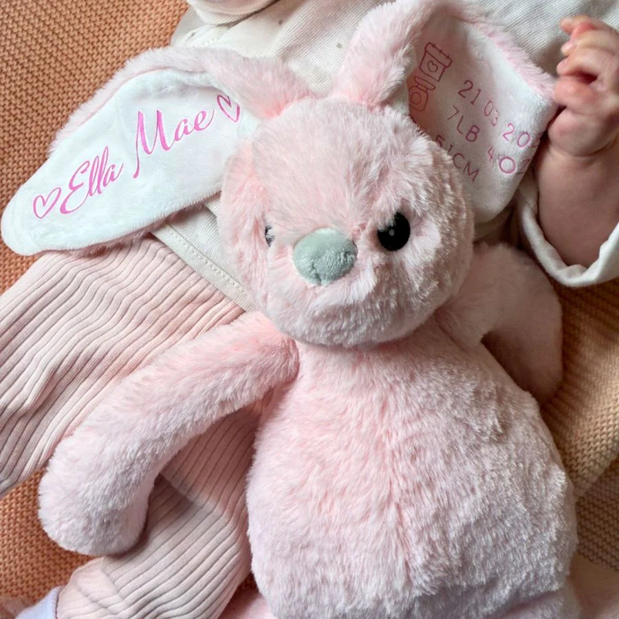 Personalised Cuddles Bunny - Birth Details - Image 4