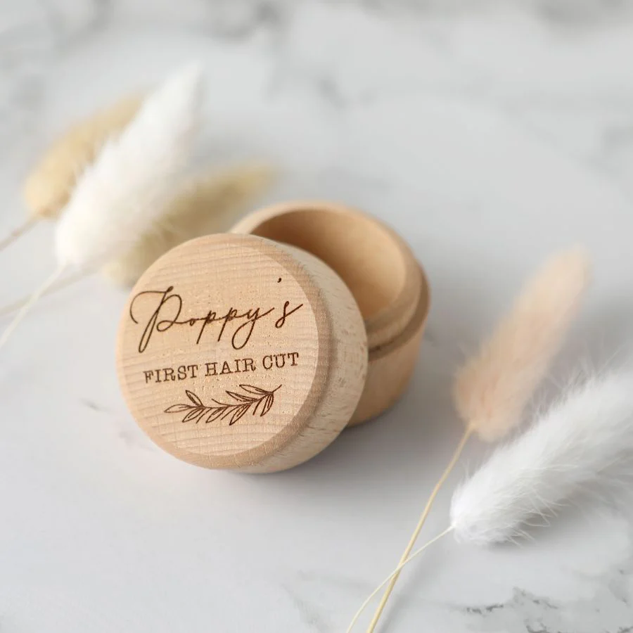 Personalised First Hair Keepsake Box - Image 3