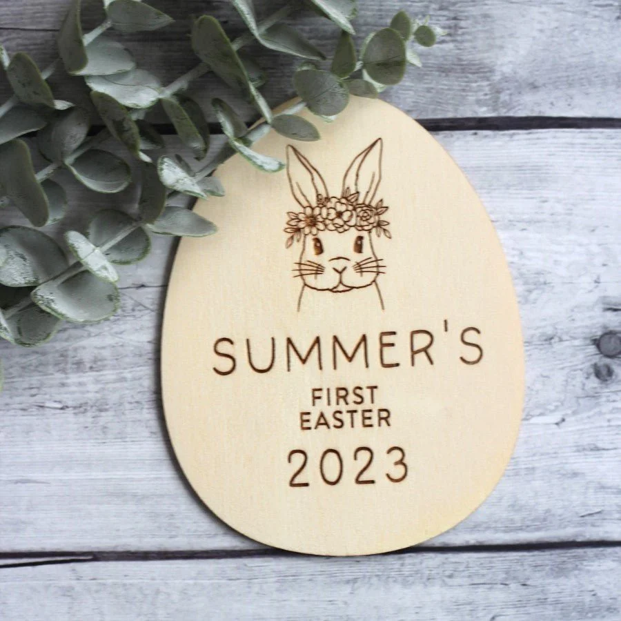 Personalised My First Easter Disc - Bunny - Image 2
