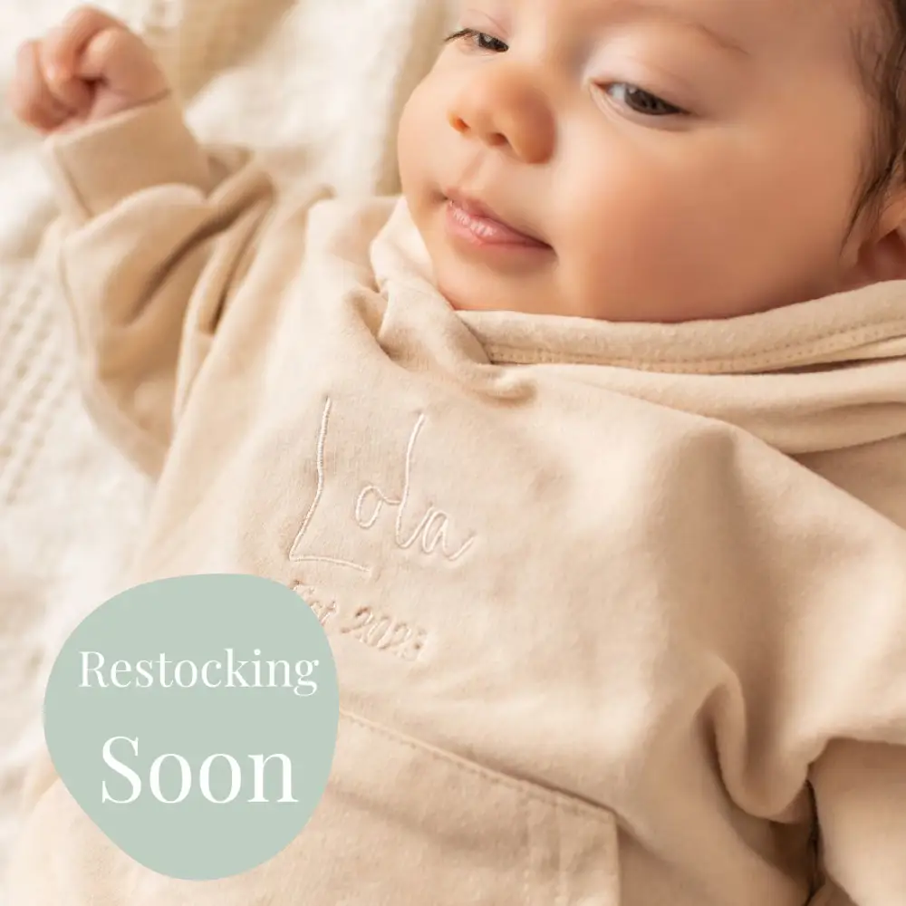 Personalised Organic Hoodie Ivory - Image 2