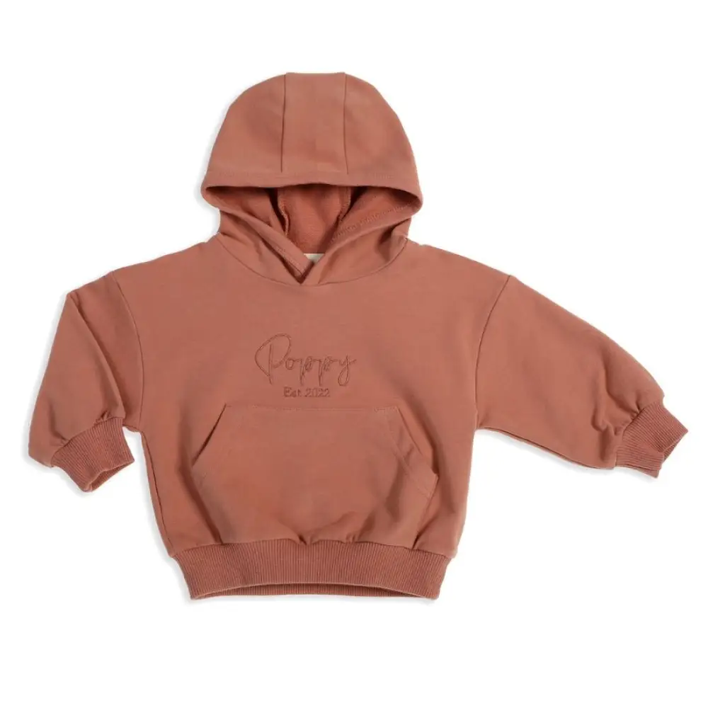 Personalised Organic Hoodie Rosewood - Image 5