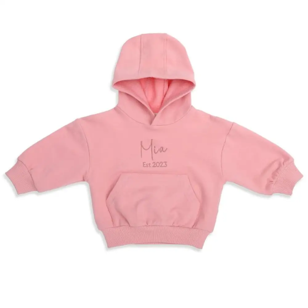 Personalised Organic Hoodie Salmon - Image 4