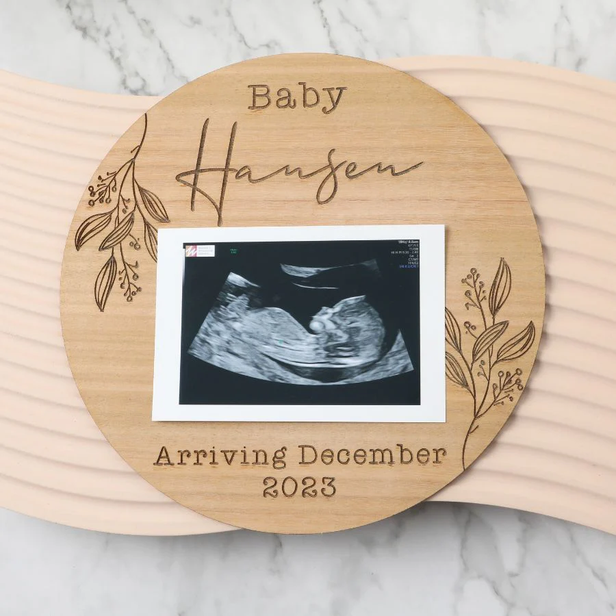 Scan Pregnancy Annoucement Plaque - Natives