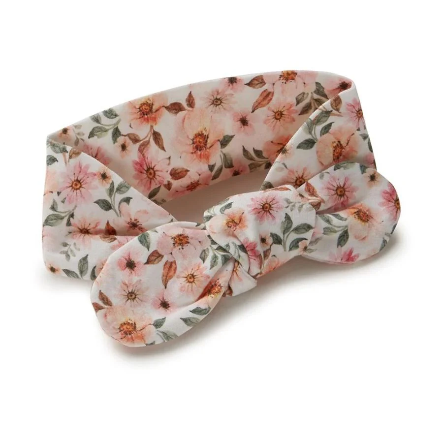 Snuggle Hunny Spring Floral Organic Topknot - Image 3